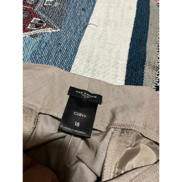 NWT Women's Ann Taylor Plus Gray Curvy Trousers Size 18 - Picture 7 of 8